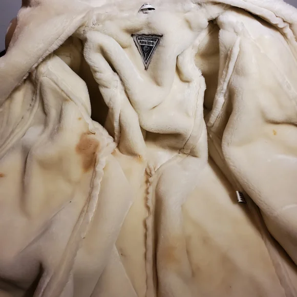 Vintage Marvin Richards Hooded Leather Shearling Coat - Picture 12 of 12